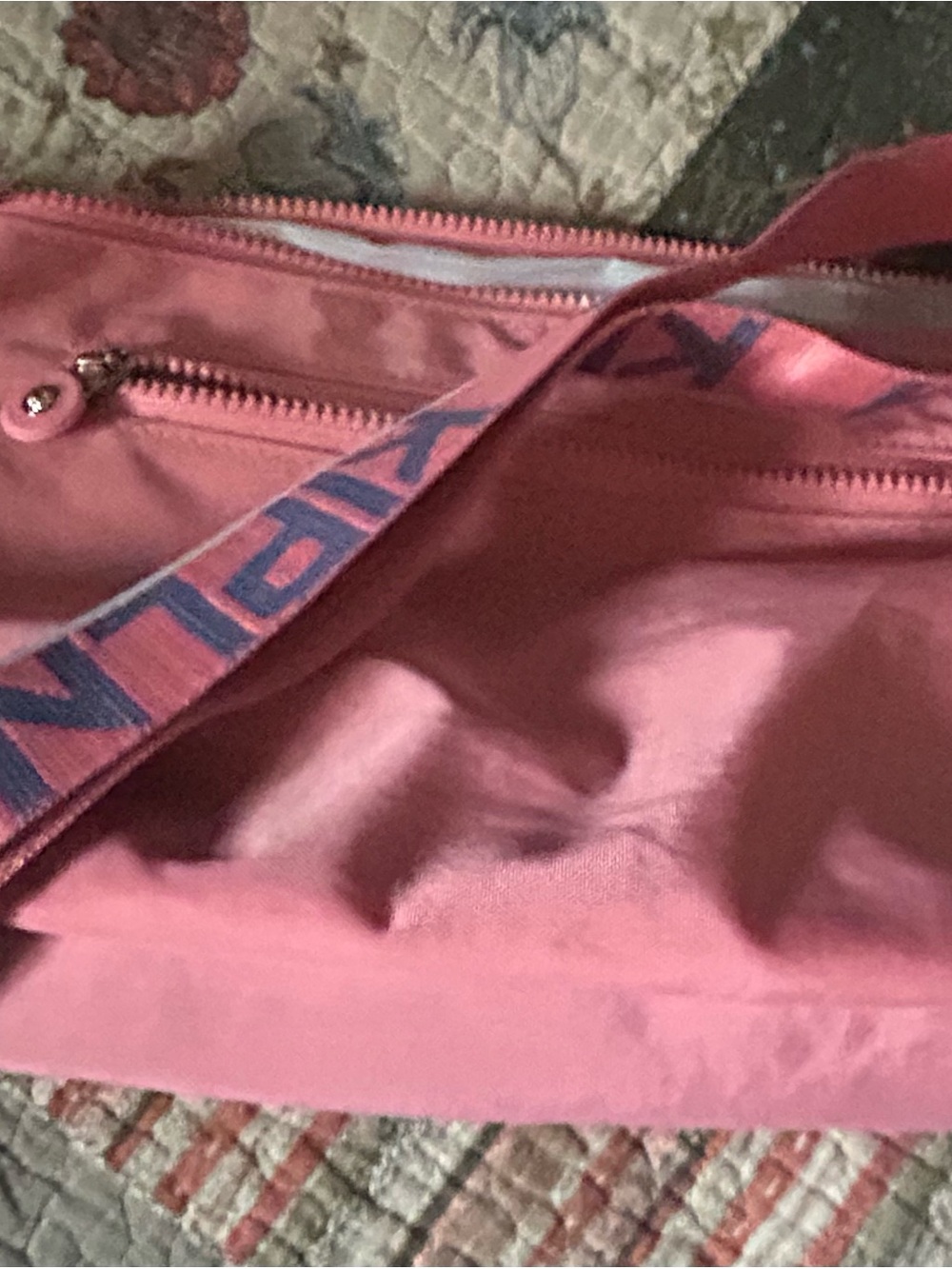 Kipling Rose Pink Nylon Crossbody Bag with Front Zip Pockets - Picture 12 of 13
